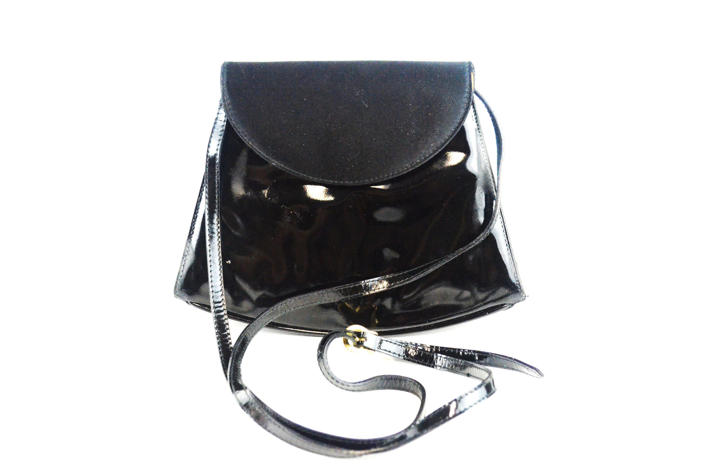 Salvatore Ferragamo Lackleder Umhängetasche
