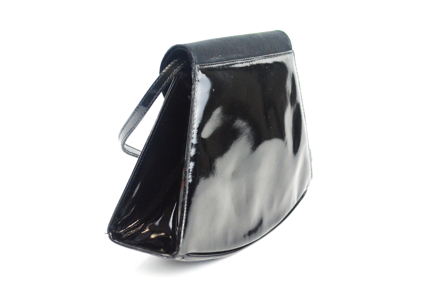 Salvatore Ferragamo Lackleder Umhängetasche