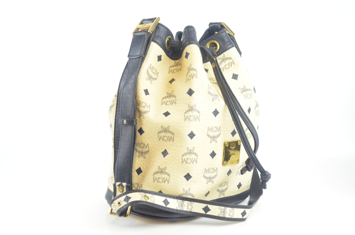 MCM Drawstring Bucket Bag