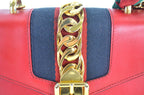 Gucci Mini Sylvie Chain Shoulder Bag Rot