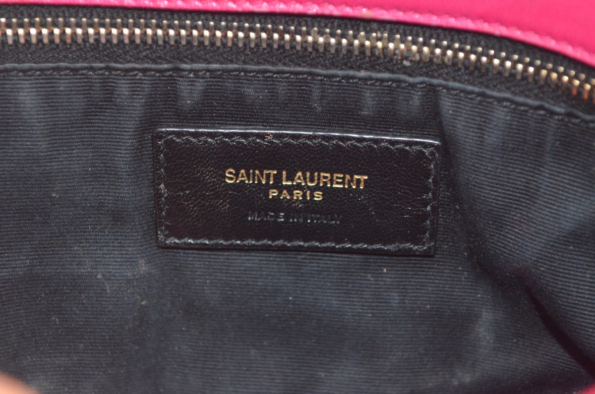 Saint Laurent Toy Loulou Puffer Bouclé Tweed Pink