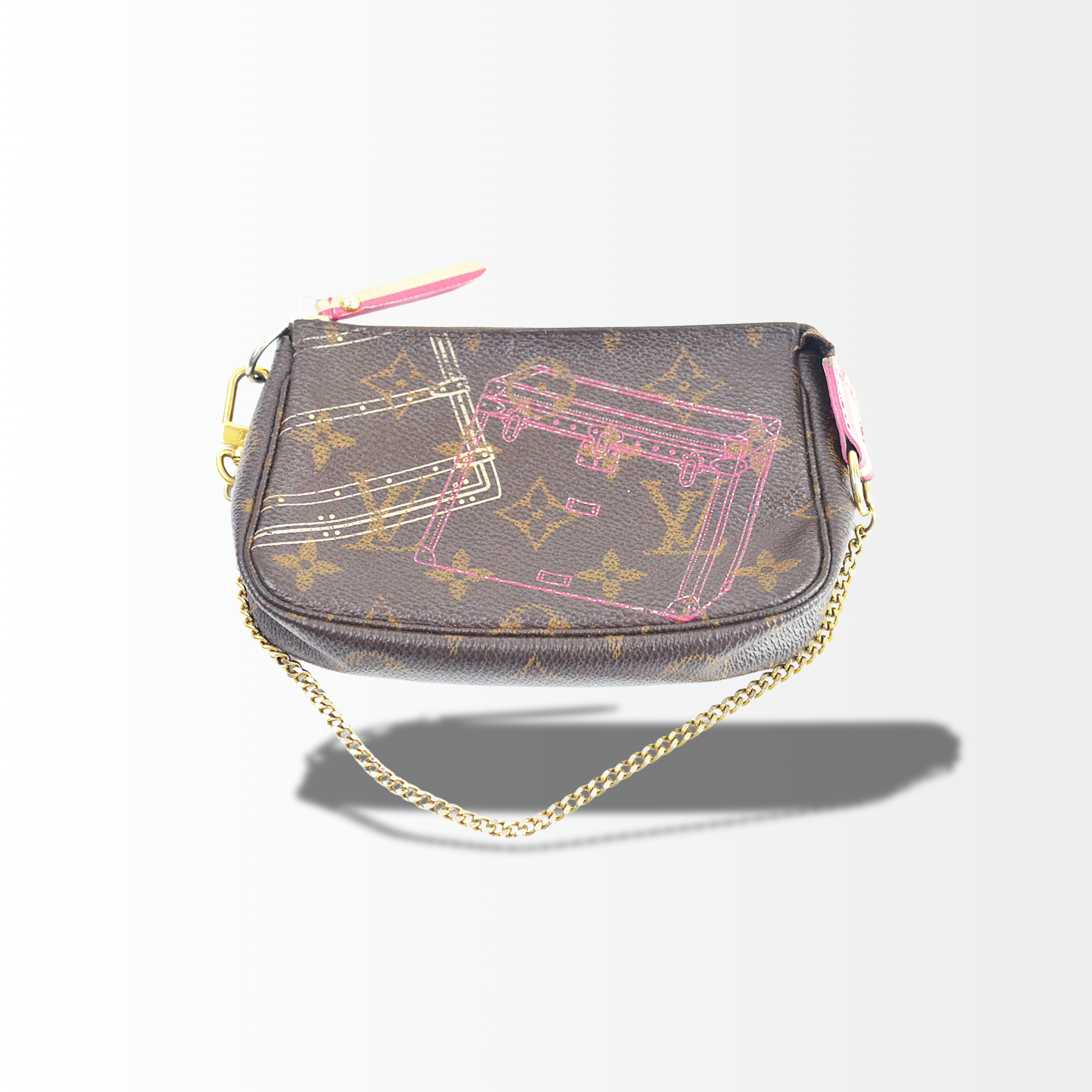 Louis Vuitton Mini Pochette Accessoires limited Edition 2014 Christmas Animation