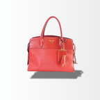 Prada Esplanade Handtasche Saffiano & City Calf Leder Rot