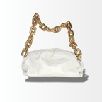 Bottega Veneta The Chain Pouch Weiß