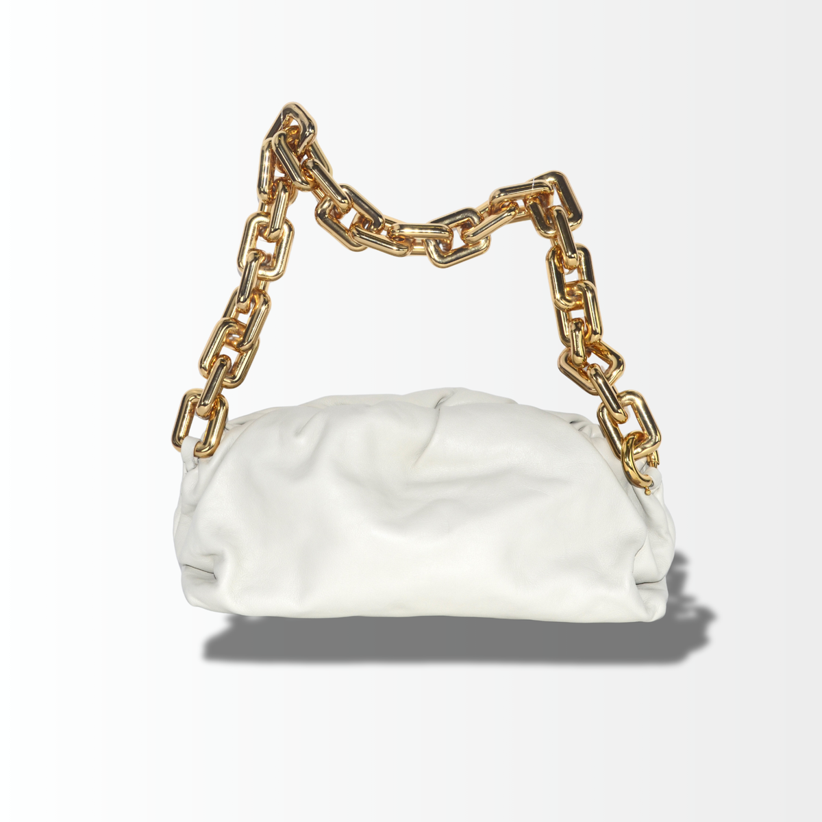 Bottega Veneta The Chain Pouch Weiß