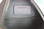 Chanel 19 Round Clutch with Chain Metallic Silber