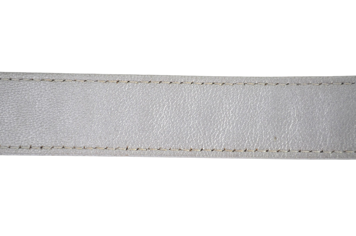 Chanel 19 Round Clutch with Chain Metallic Silber