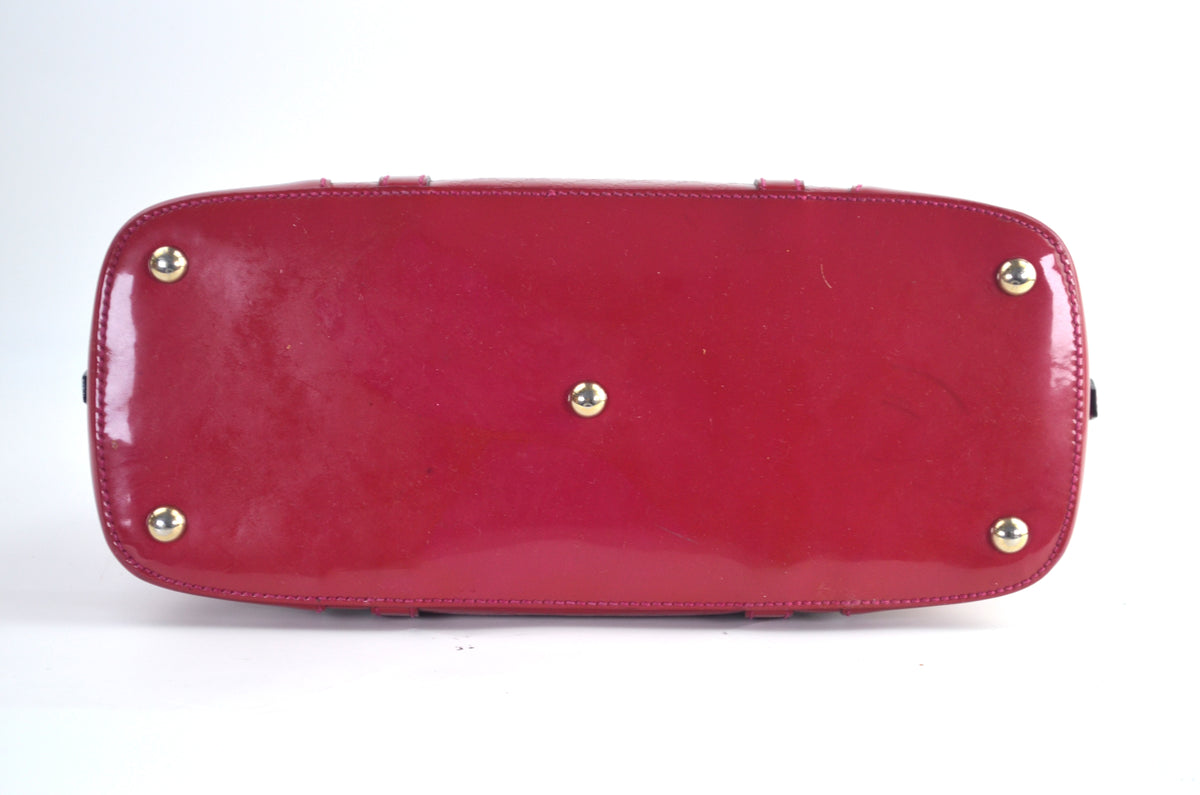 Gucci Microguccissima Patent Nice Dome Satchel Rot