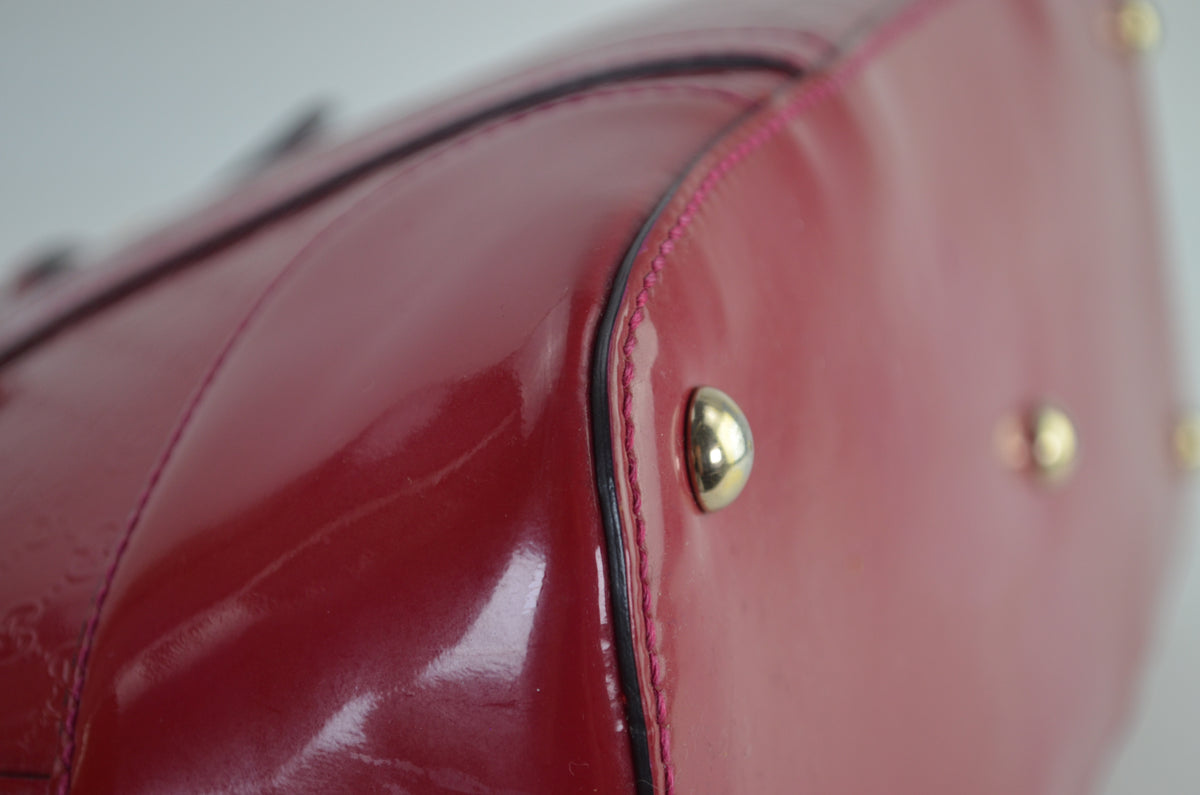Gucci Microguccissima Patent Nice Dome Satchel Rot