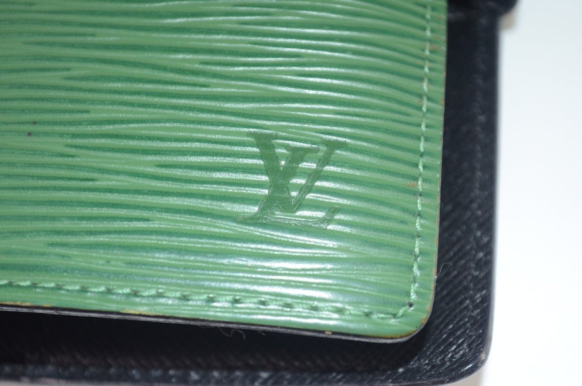 Louis Vuitton Agenda Epi Leder Grün