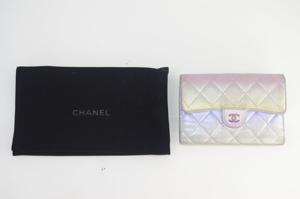 Chanel Gradient Metallic Flap Wallet