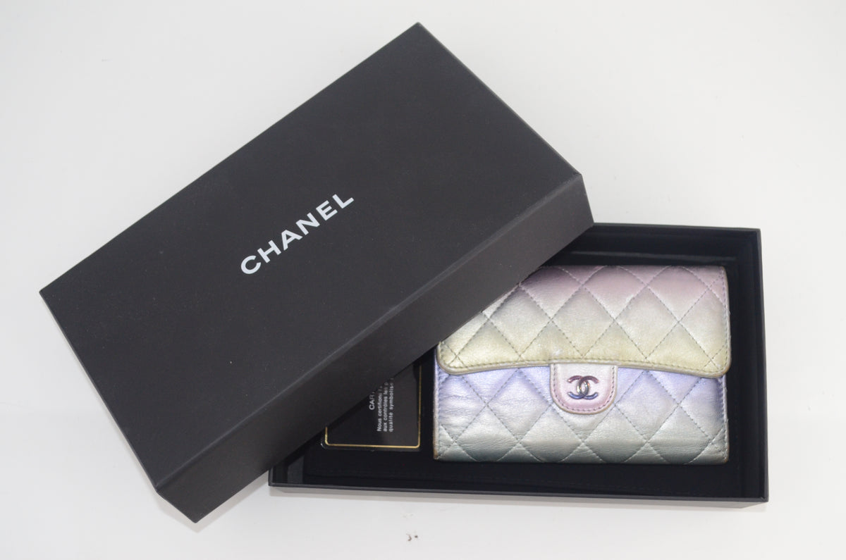 Chanel Gradient Metallic Flap Wallet