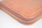 Miu Miu St. Cocco Lux Zip Around Wallet Lack-Kalbsleder in Antico