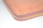Miu Miu St. Cocco Lux Zip Around Wallet Lack-Kalbsleder in Antico