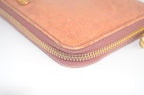 Miu Miu St. Cocco Lux Zip Around Wallet Lack-Kalbsleder in Antico