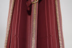 Miu Miu St. Cocco Lux Zip Around Wallet Lack-Kalbsleder in Antico