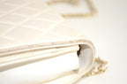 Chanel Schultertasche Weiß mit CC-Verschluss