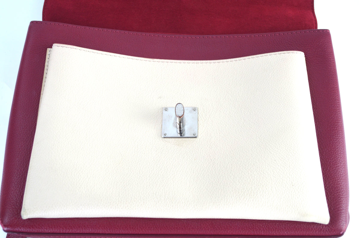 Louis Vuitton LockMe Leder Bordeaux Creme