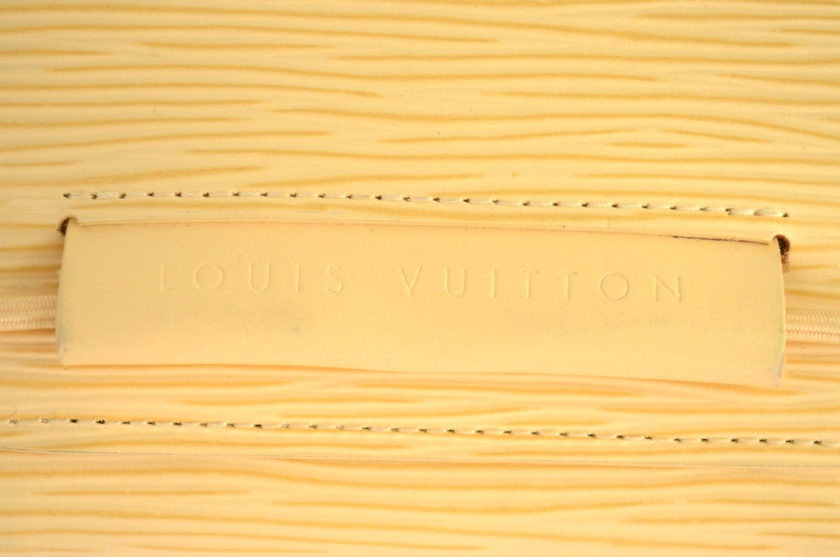 Louis Vuitton Porte-Monnaie Elastique Epi Leder Vanilla