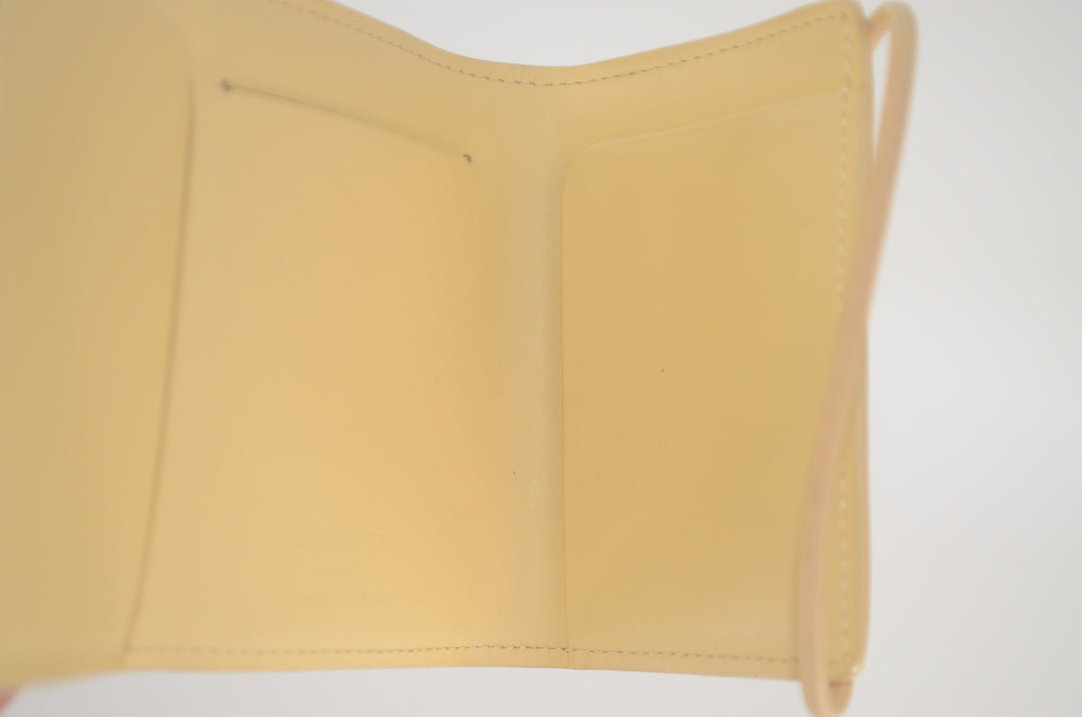 Louis Vuitton Porte-Monnaie Elastique Epi Leder Vanilla