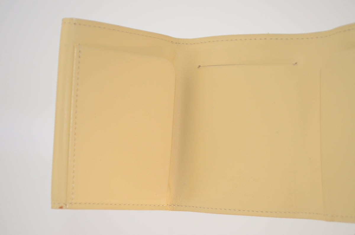 Louis Vuitton Porte-Monnaie Elastique Epi Leder Vanilla