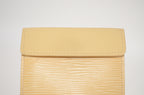 Louis Vuitton Porte-Monnaie Elastique Epi Leder Vanilla