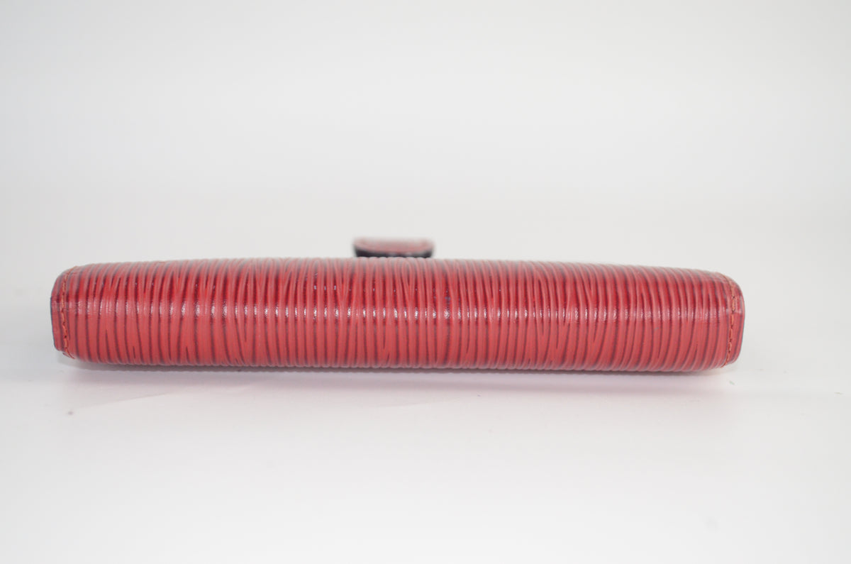Louis Vuitton Agenda Fonctionnel Epi Leder Rot