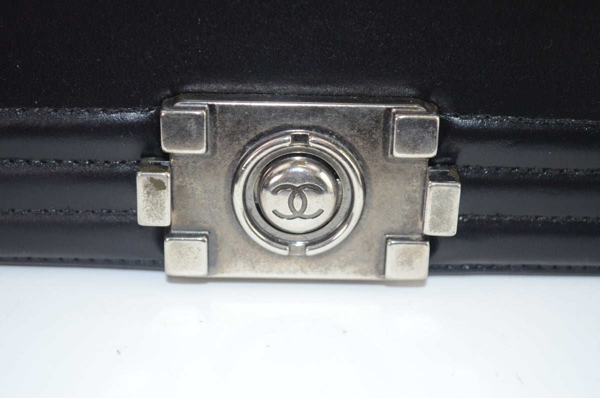 Chanel Boy Schultertasche Schwarz mit Kettenriemen
