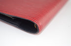 Louis Vuitton Agenda Fonctionnel Epi Leder Rot