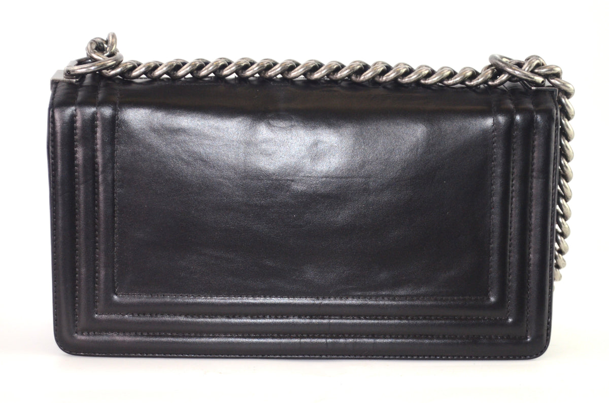 Chanel Boy Schultertasche Schwarz mit Kettenriemen
