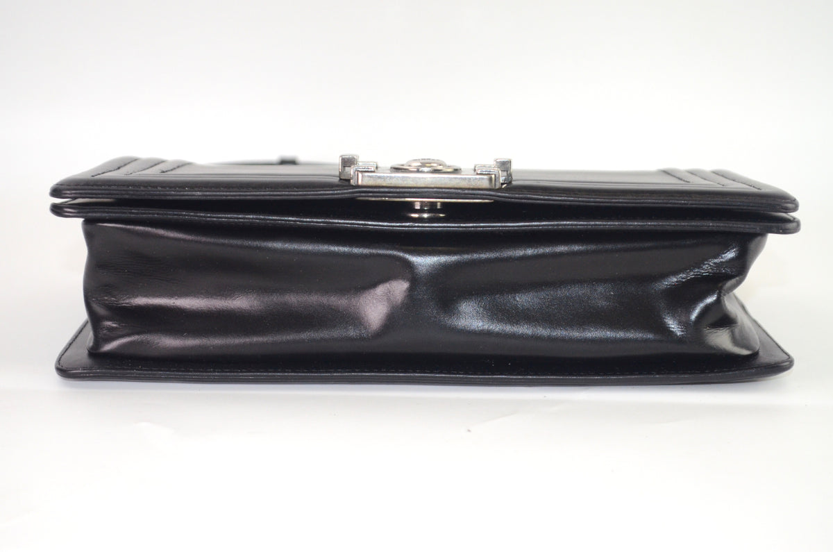 Chanel Boy Schultertasche Schwarz mit Kettenriemen