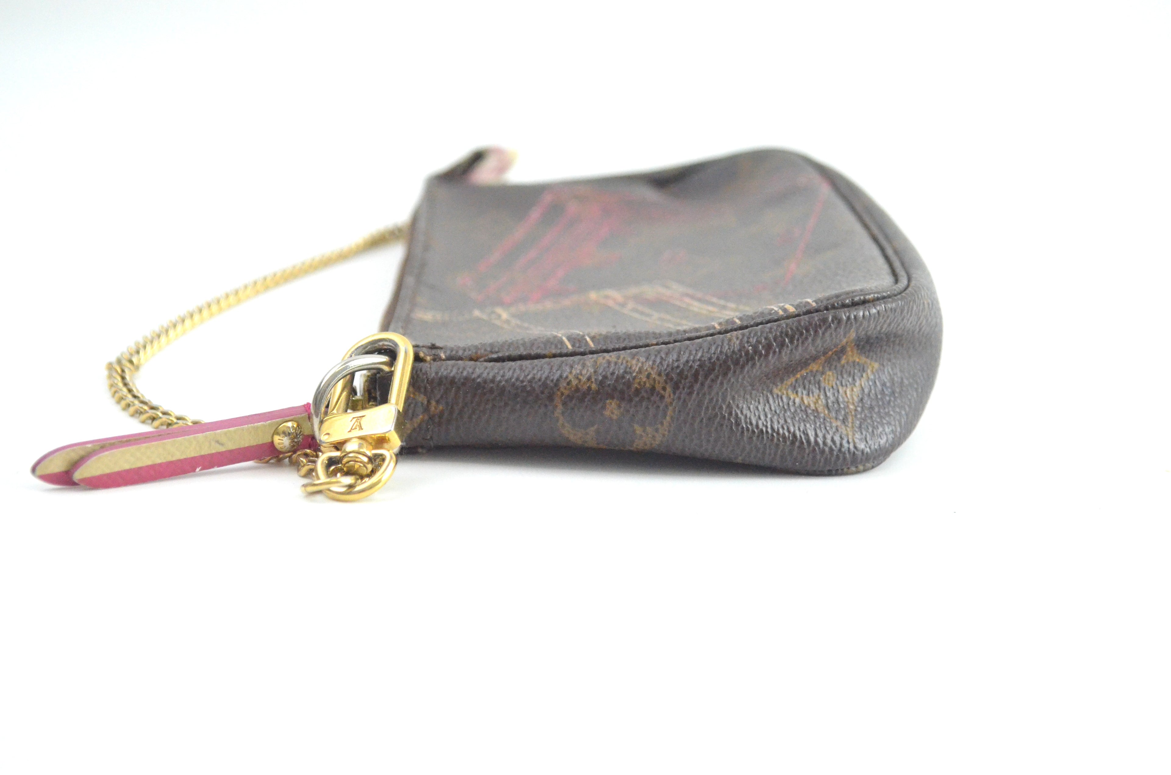 Louis Vuitton Mini Pochette Accessoires limited Edition 2014 Christmas Animation