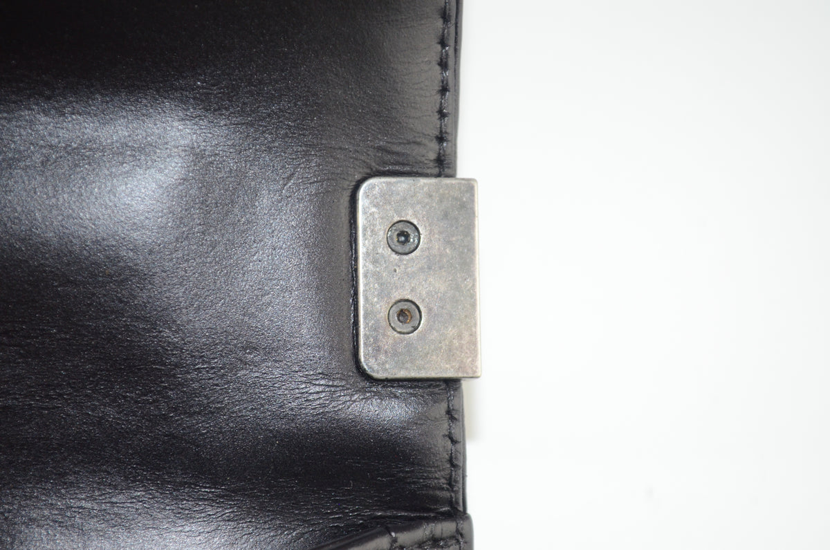 Chanel Boy Schultertasche Schwarz mit Kettenriemen