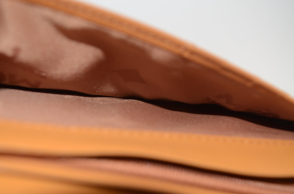 MCM Visetos Continental Wallet Cognac