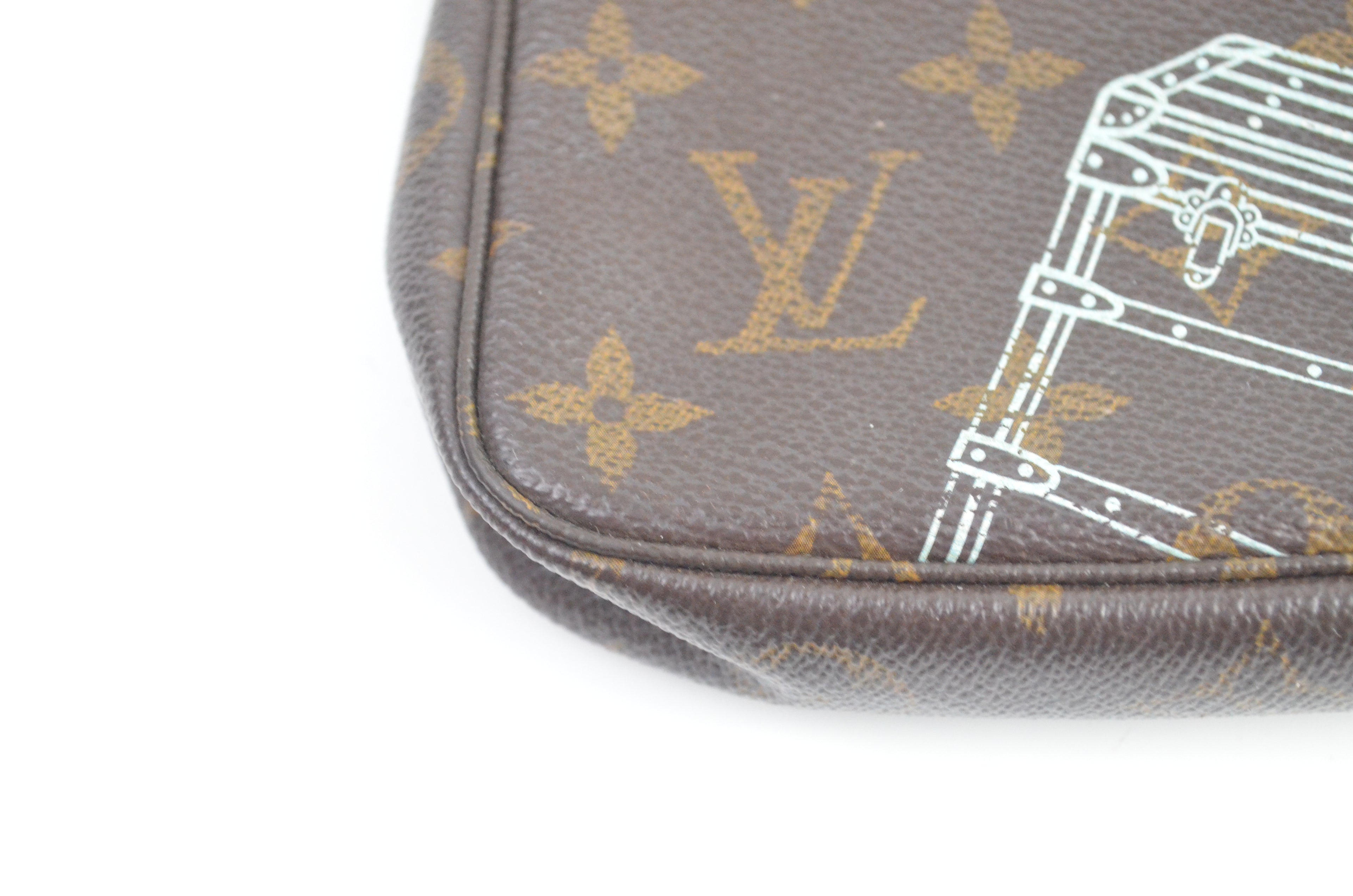 Louis Vuitton Mini Pochette Accessoires limited Edition 2014 Christmas Animation