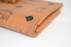 MCM Visetos Continental Wallet Cognac