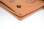 MCM Visetos Continental Wallet Cognac