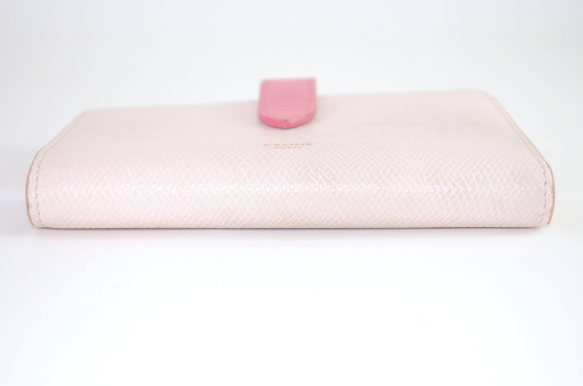 Celine Geldbörse Rosa mit Verschlussriemen
