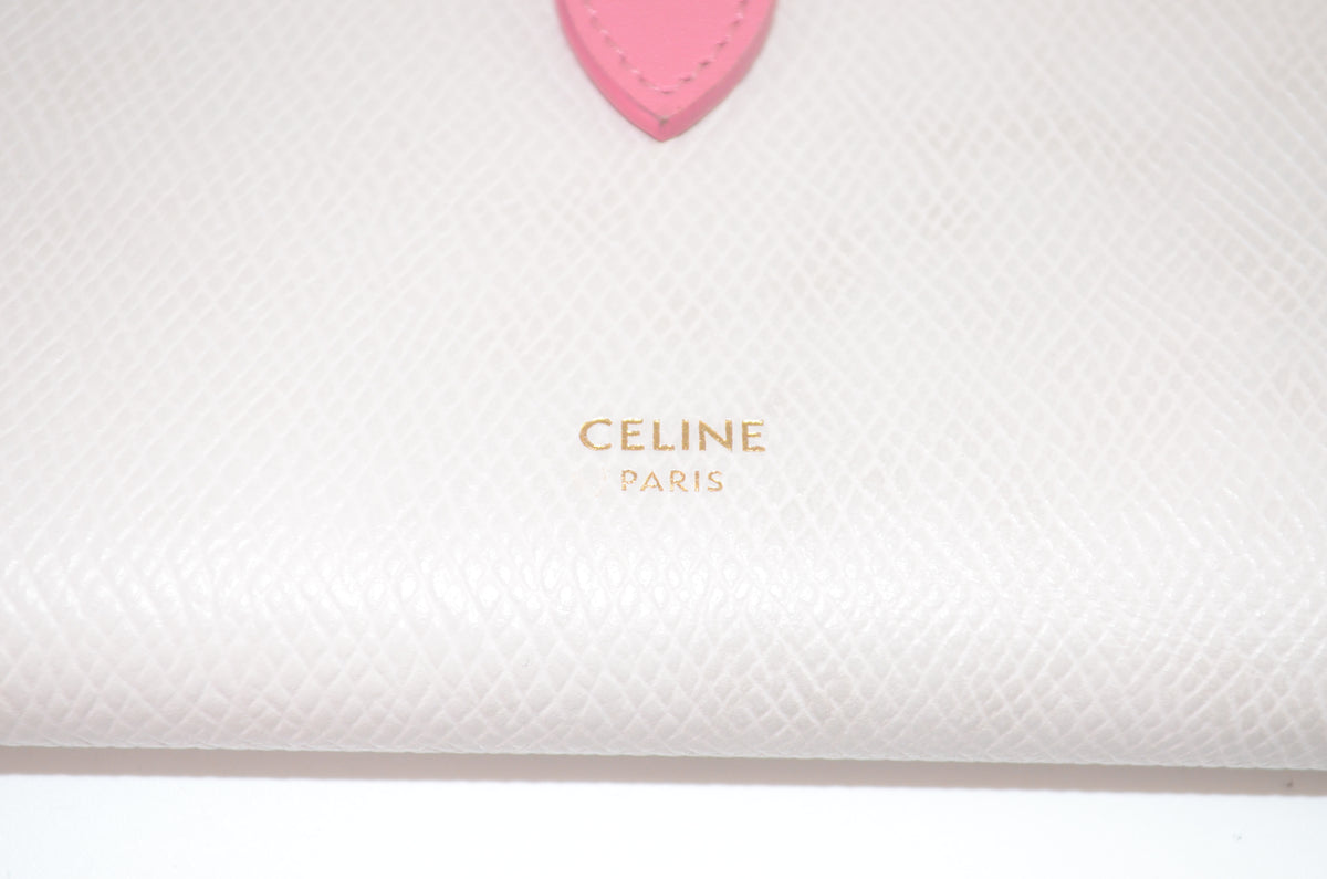Celine Geldbörse Rosa mit Verschlussriemen