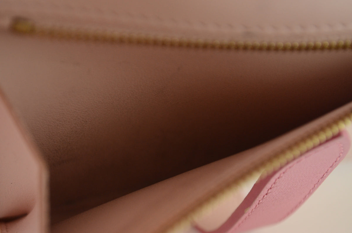 Celine Geldbörse Rosa mit Verschlussriemen