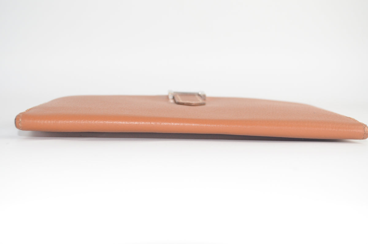 Hermès Béarn Soufflet Portemonnaie Braun
