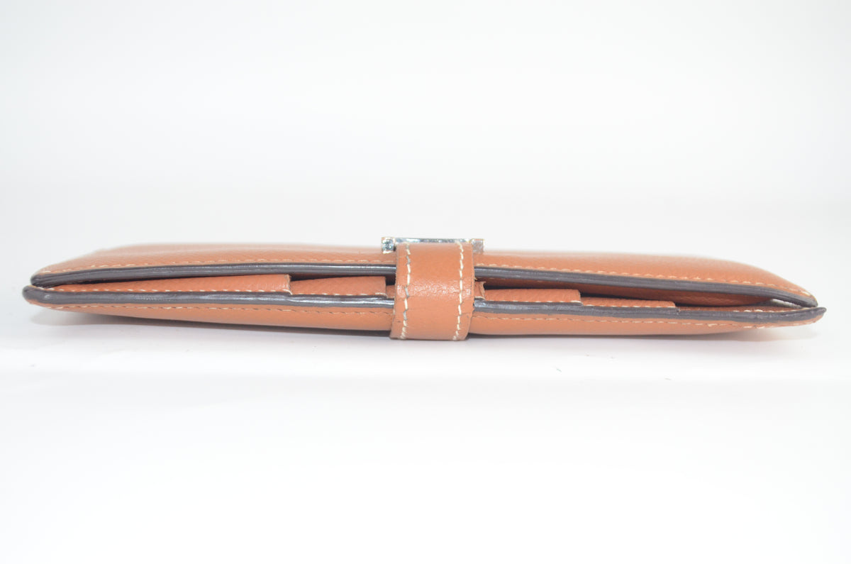 Hermès Béarn Soufflet Portemonnaie Braun