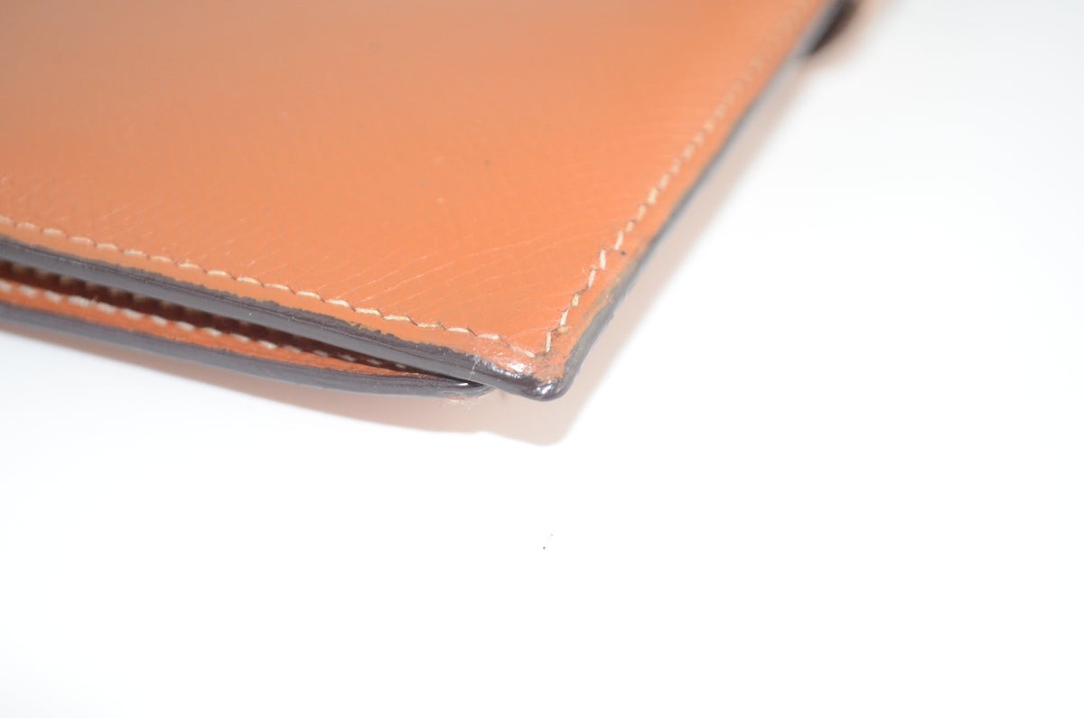 Hermès Béarn Soufflet Portemonnaie Braun