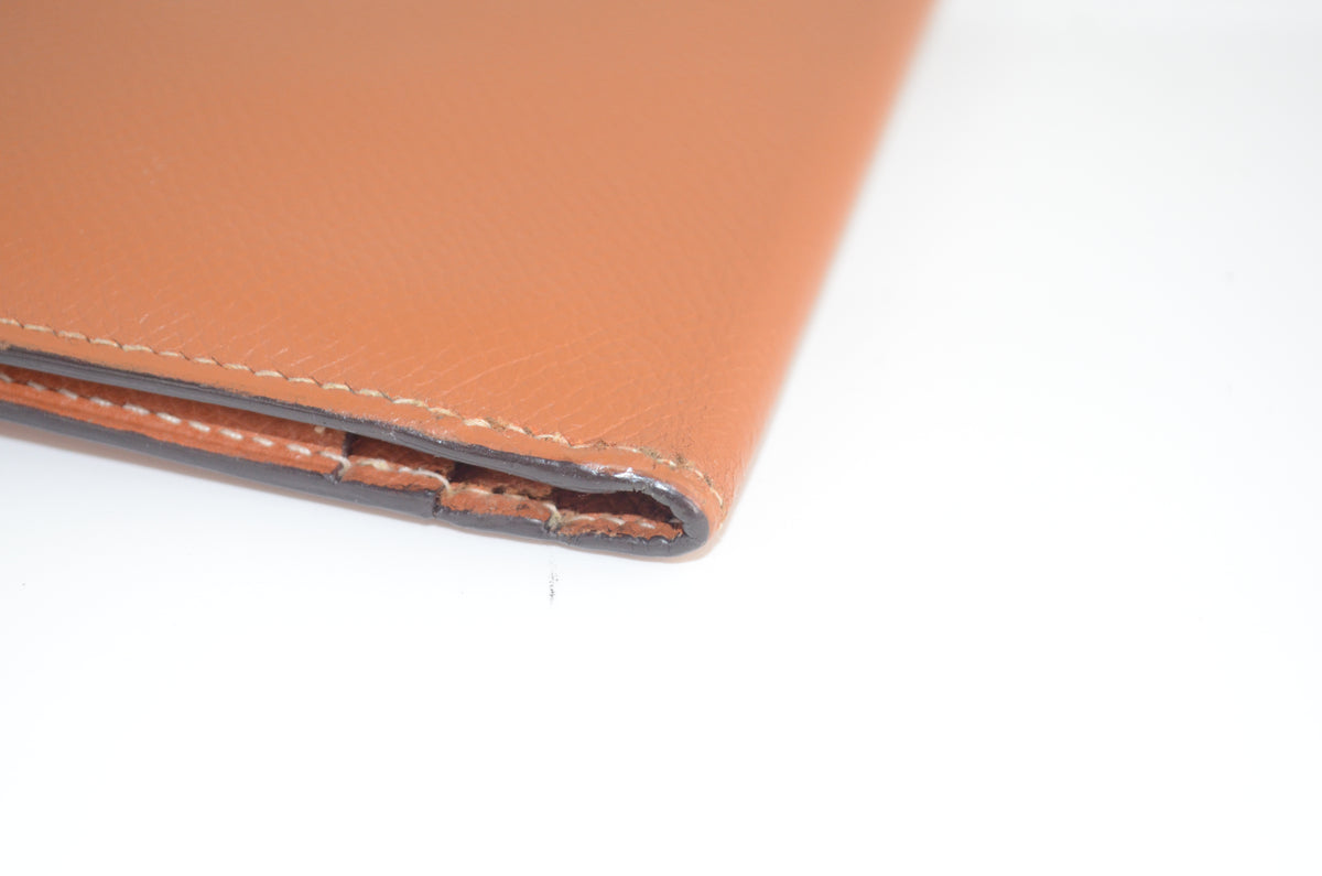 Hermès Béarn Soufflet Portemonnaie Braun