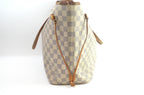 Louis Vuitton Neverfull MM Shopper Damier Azur Canvas Beige