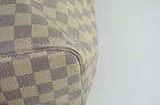 Louis Vuitton Neverfull MM Shopper Damier Azur Canvas Beige