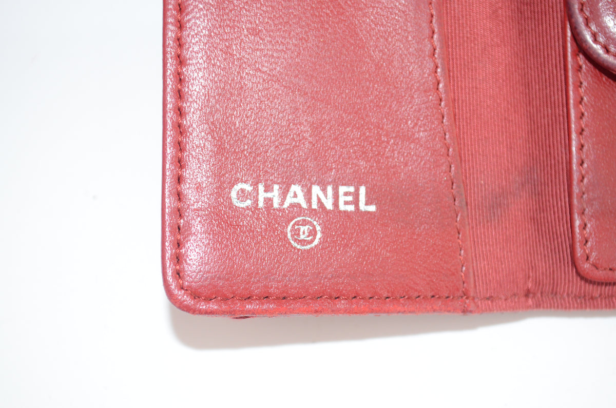 Chanel Quilted 6 Key Schlüsselmäppchen Rot