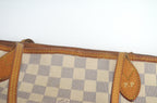 Louis Vuitton Neverfull MM Shopper Damier Azur Canvas Beige