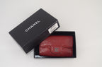 Chanel Quilted 6 Key Schlüsselmäppchen Rot