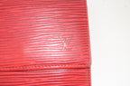 Louis Vuitton Elise Geldbörse Epi Leder Castillan Rot